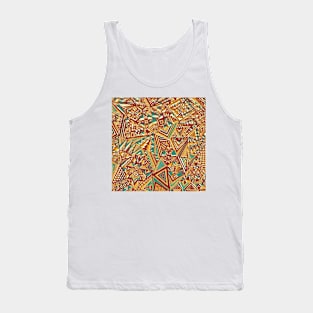 Ethnic Triangles Art Pattern Tank Top